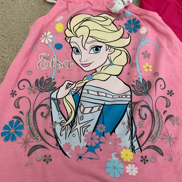 🌞Bundle: Pink Top 4T Girls Disney Elsa & Carter’s - Picture 4 of 4